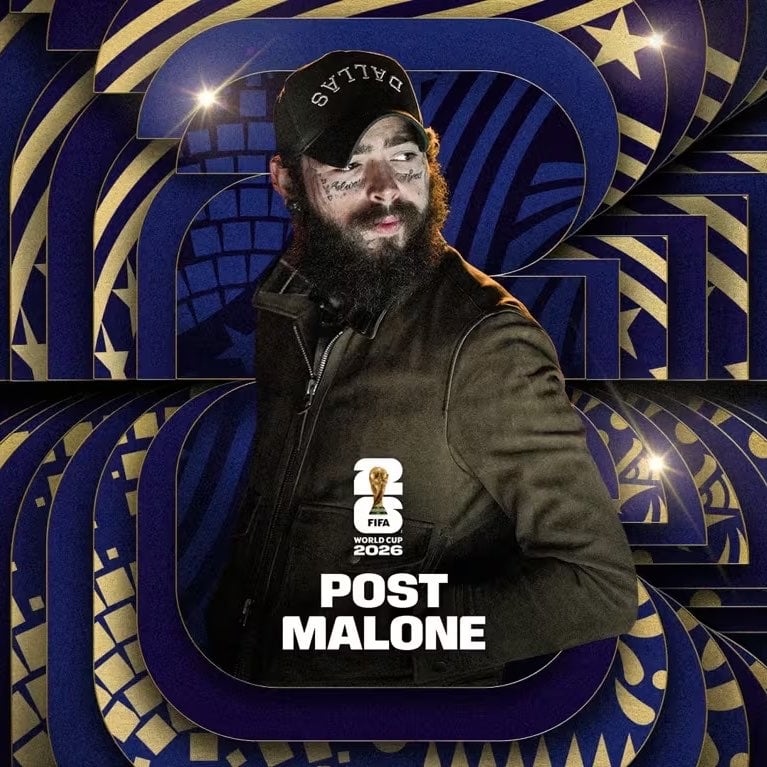 Post Malone encabezará el espectáculo de clausura antes de la final entre España y Argentina.