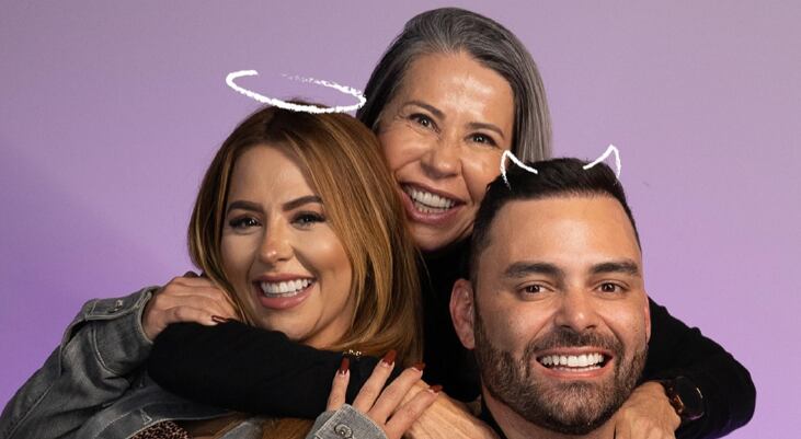 Keyla Sánchez, Kattya Granados y Diego Bravo.