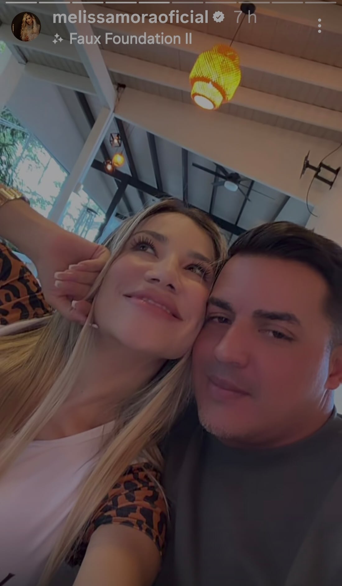 Melissa Mora y su nuevo galán Emerson Cruz