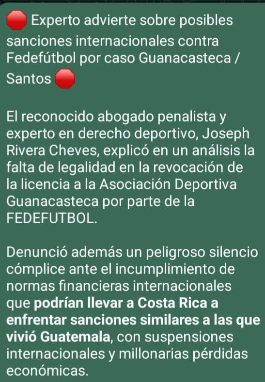 Santos de Guápiles, texto que comparte Ronny Cortes