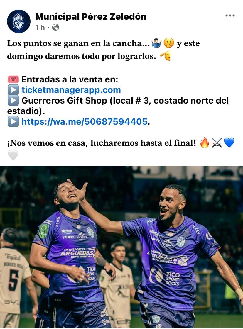 Pérez Zeledón le tiró una indirecta a Liberia.