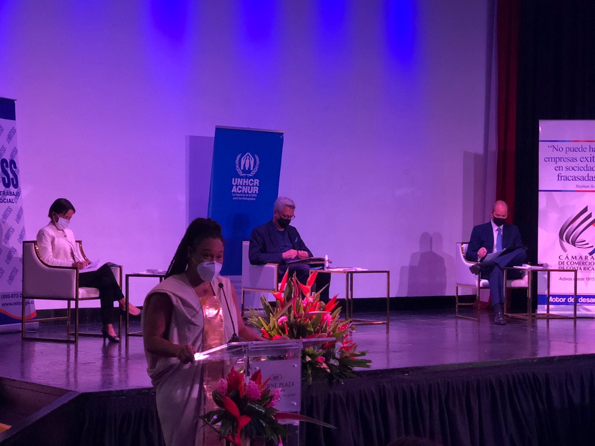 La boxeadora también es colaboradora de alto perfil del ACNUR. Facebook.