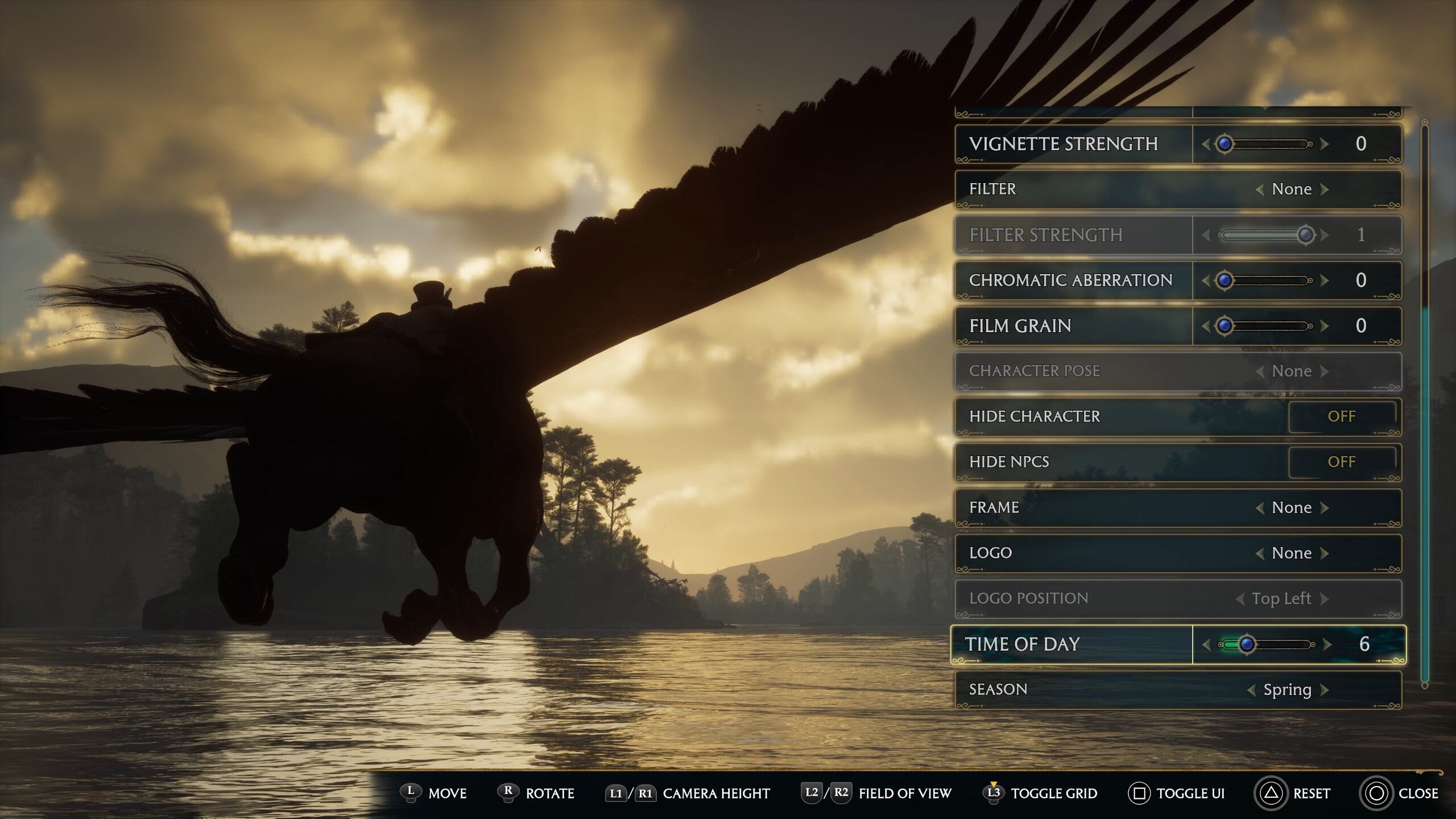 Hogwarts Legacy le dio una sorpresa a los fiebres del juego e incluyó el Modo Foto. Foto: WB Games.