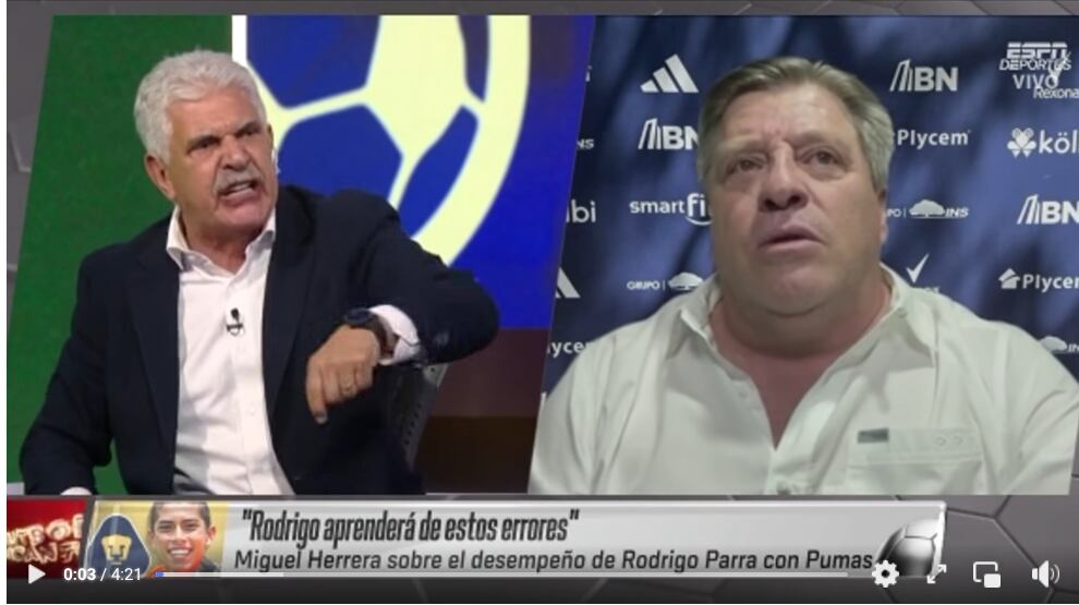 Tuca Ferreti y Miguel  Piojo Herrera