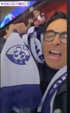 Adal Ramones, bufanda del Cartaginés, Parque de los Príncipes