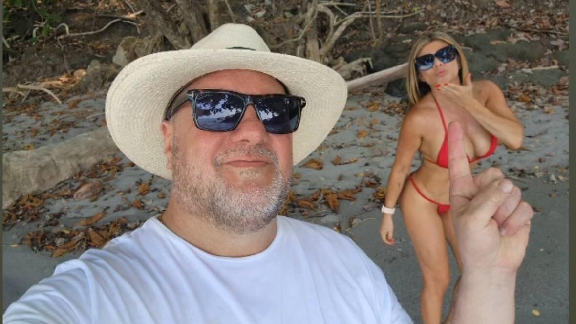 La pareja anda vacacionando en Manuel Antonio.