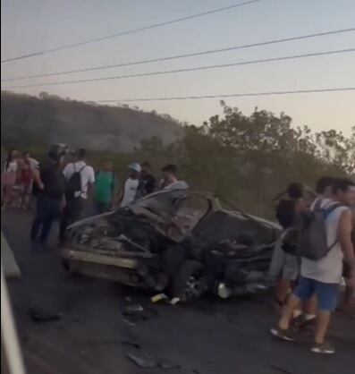 El mortal choque ocurrió la mañana de este sábado en Caldera. Foto cortesía.