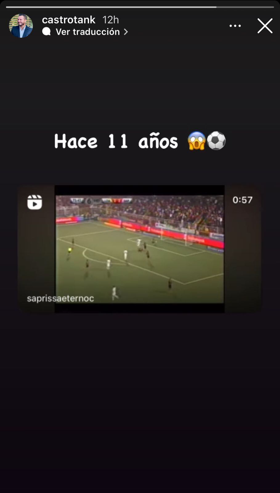 Un gol que Jorge Alejandro Castro jamás olvidará.