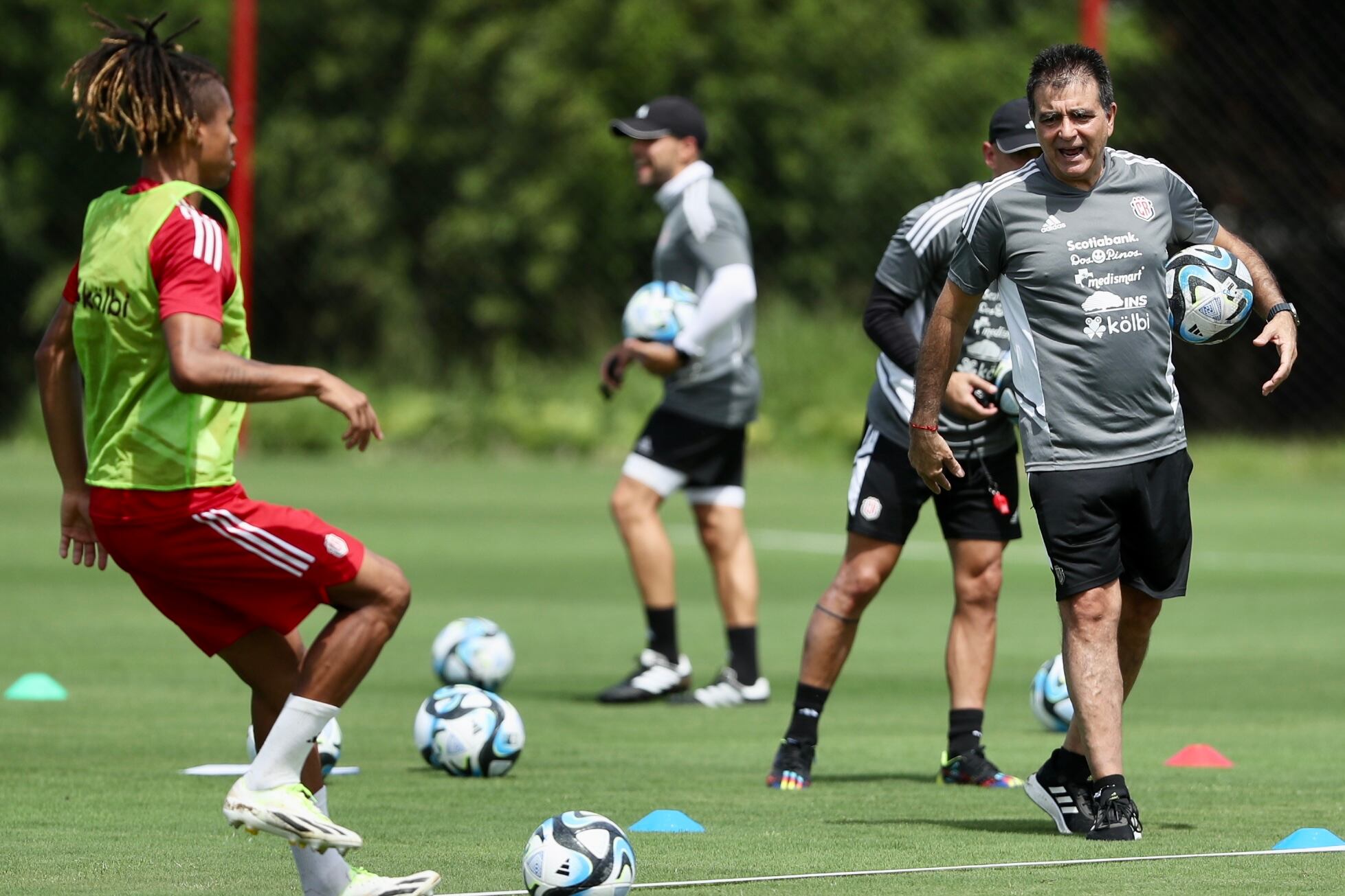 10/10/2023, Alajuela, Proyecto Gol, entrenamiento dela selección sub 23 con Claudio Vivas cómo entrenador interino previo al los fogueos ante Colombia sub 23.