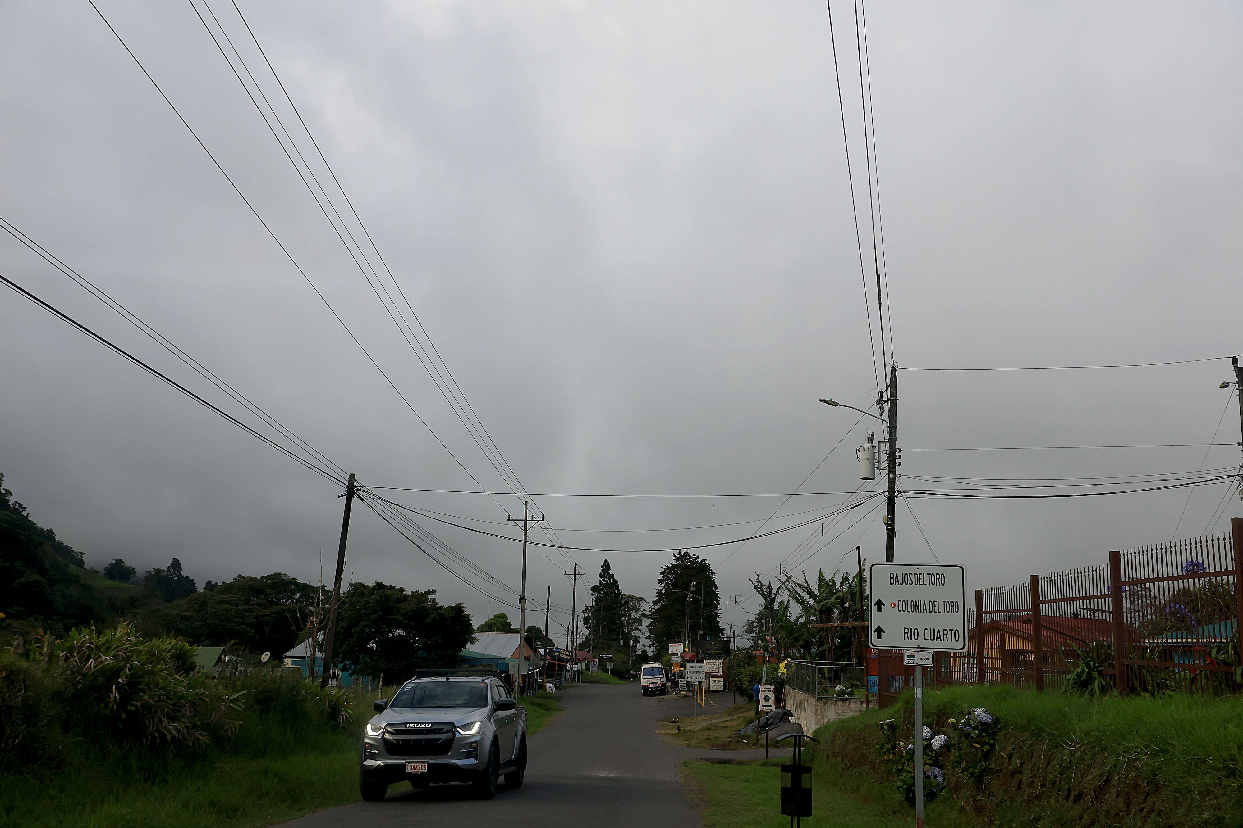 Sarchí, afectación por erupción de volcán Poas