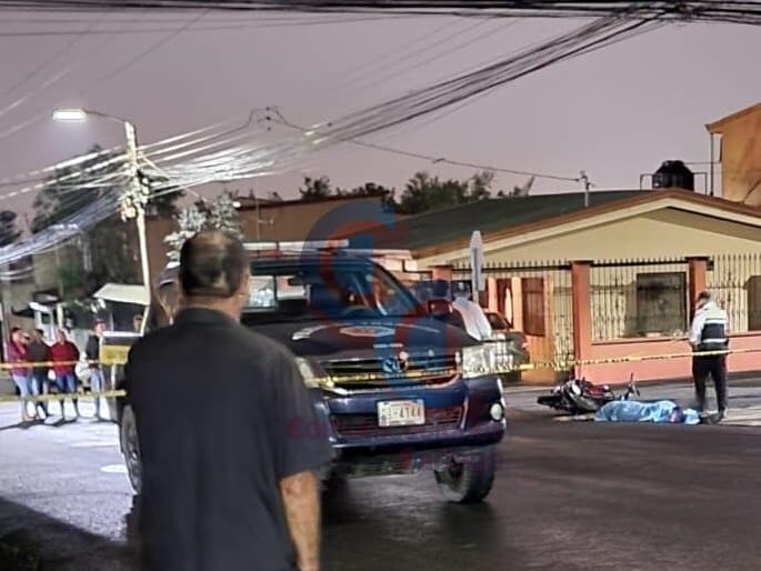 Marjorie murió tras chocar su moto contra un pick up. Foto Comunicaciones Cartago.