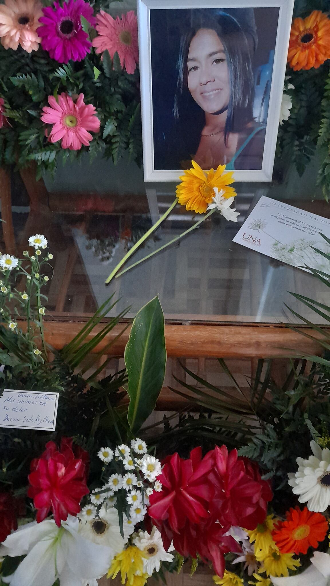 Funeral Alina Viales Salas. Foto tomada de Facebook.