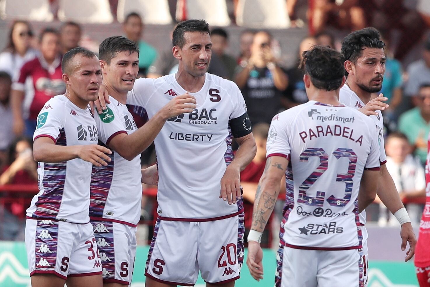 01/03/2024/ Juego entre Santos de Guapiles vs Deportivo Saprissa por el torneo Clausura de la Liga Promerica en el estadio Ebal Rodríguez / Foto John Durán