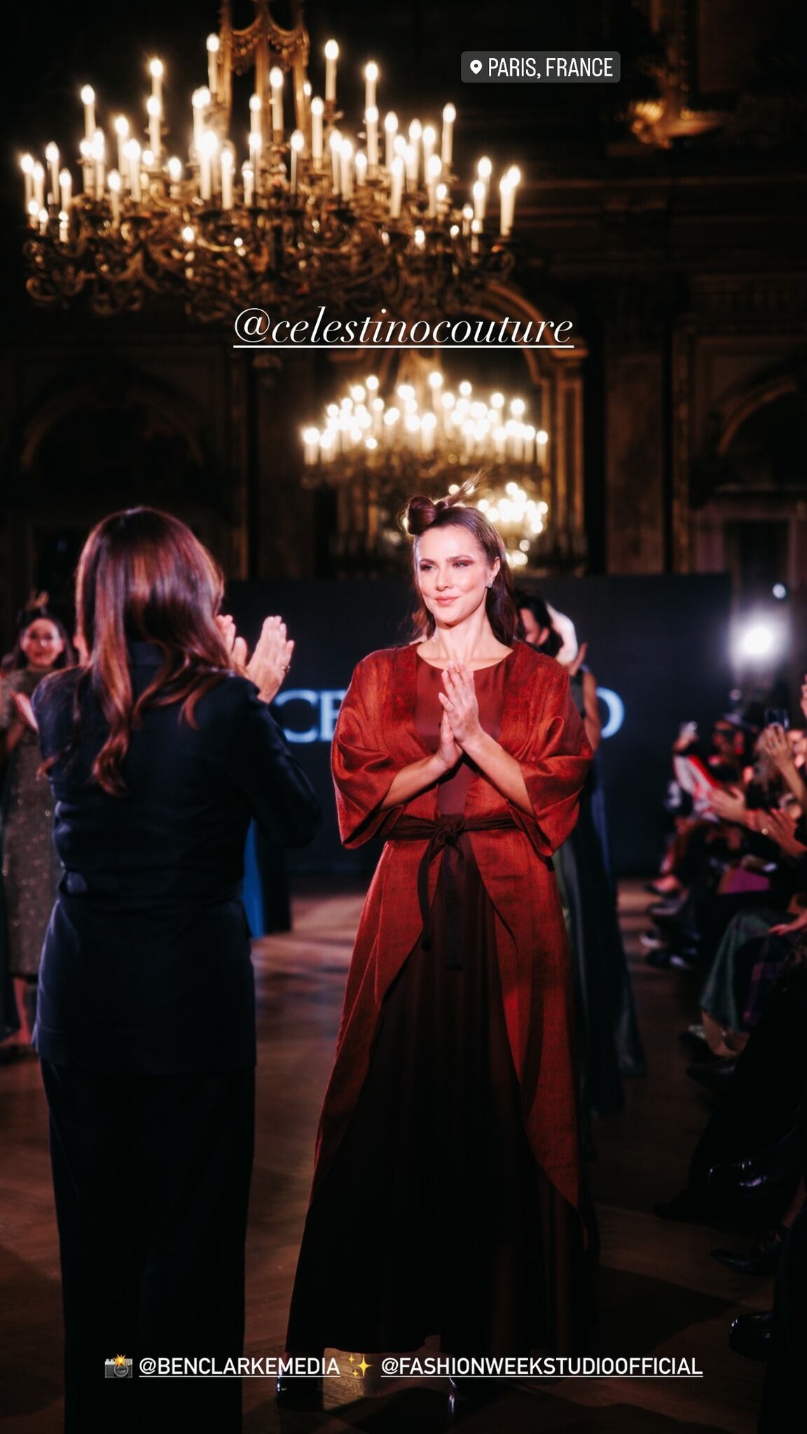 Karina Ramos, en el Fashion Week de Paris.