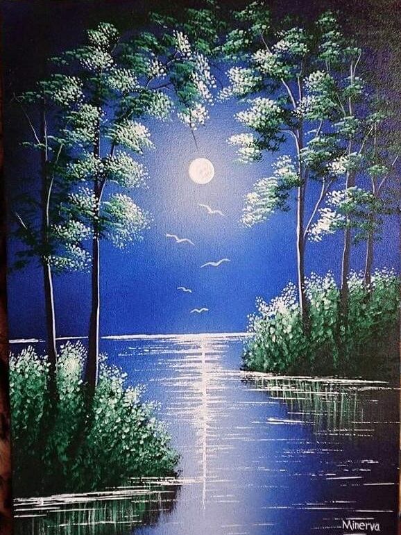 Minerva Hernández dona cuadros a fundaciones que ayudan a perros. Salvó la vida de Mila.