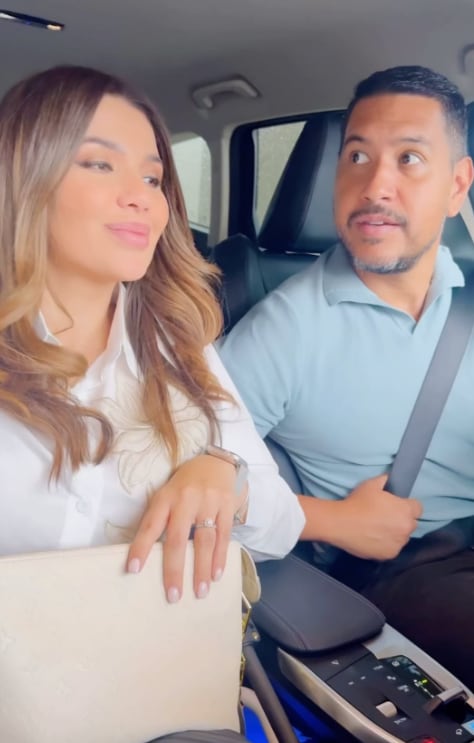 Melissa Durán y su esposo Esteban Mora