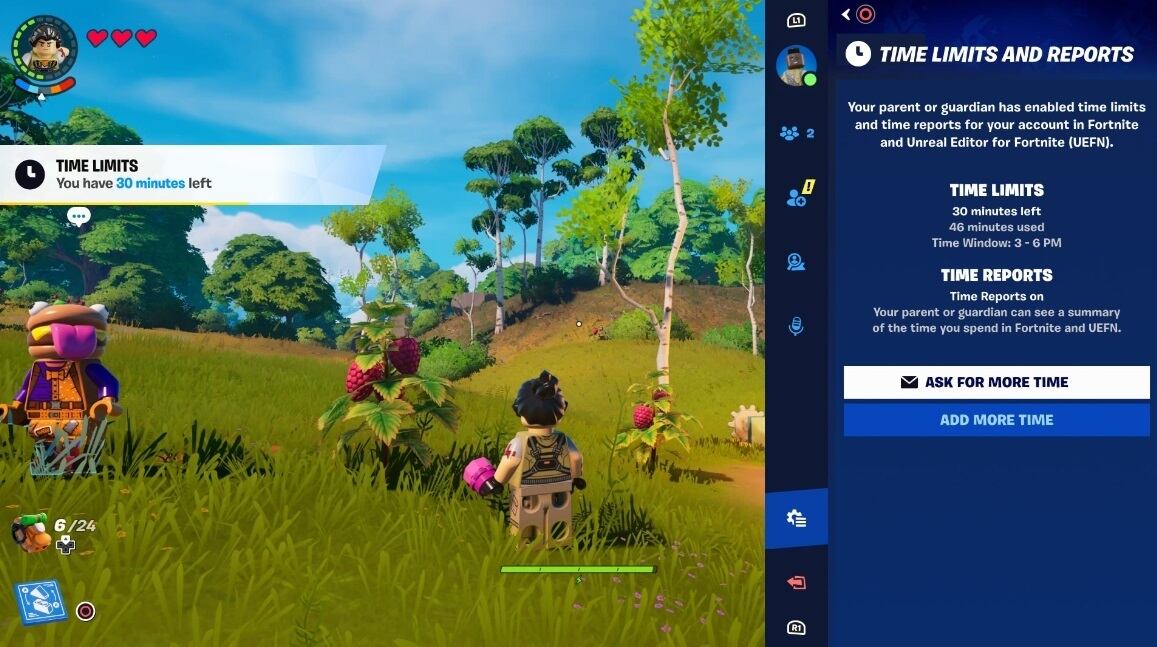 Fortnite incorpora controles parentales para limitar el tiempo de juego y ofrece informes semanales para mayor control.
