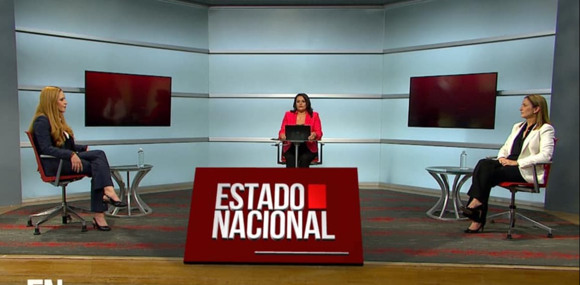 Periodista Lilliana Carranza y su programa Estado Nacional de Teletica.