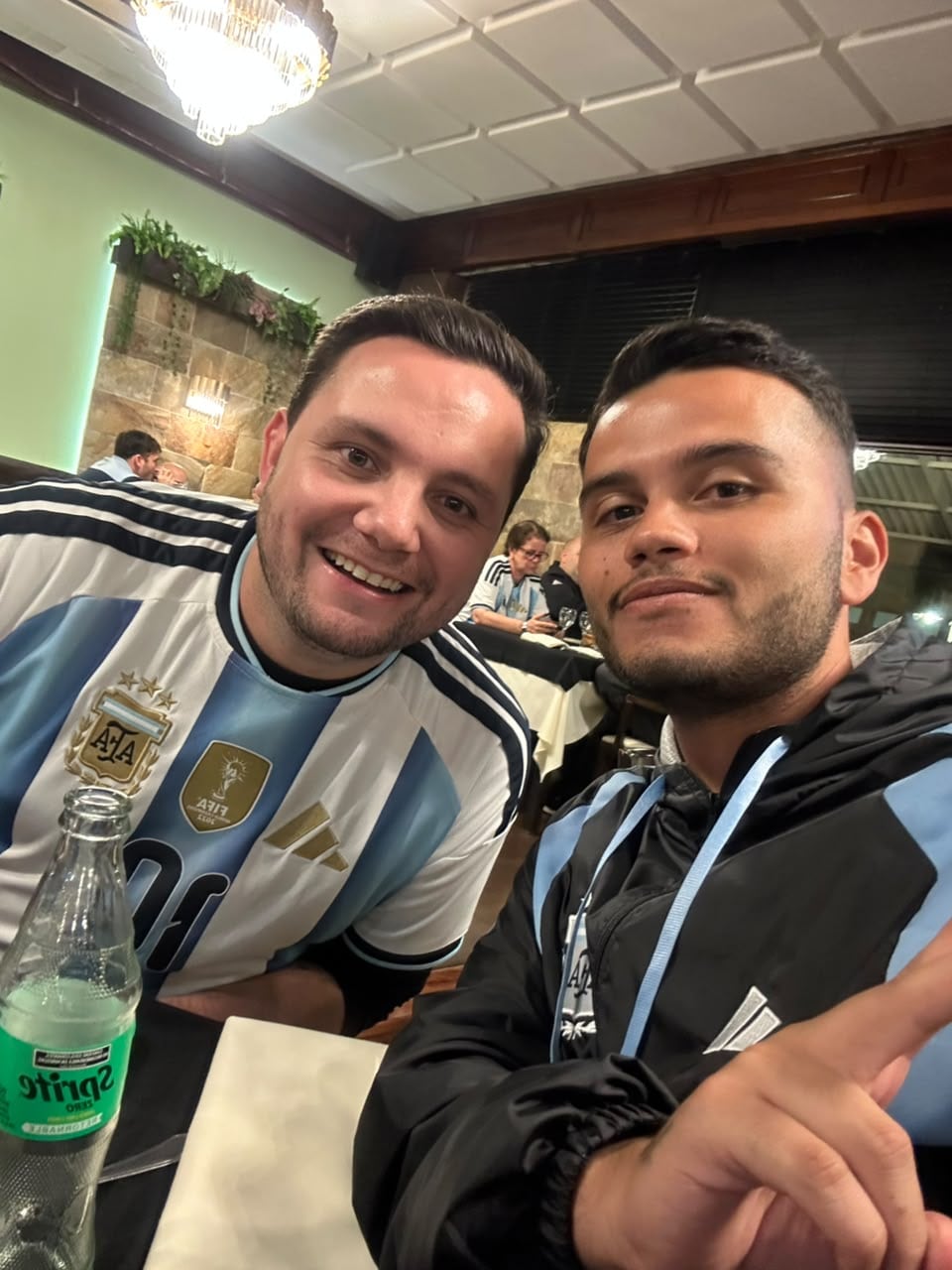 Federico Calderón estuvo presente en la despedida de Lionel Messi con la Selección de Argentina.
