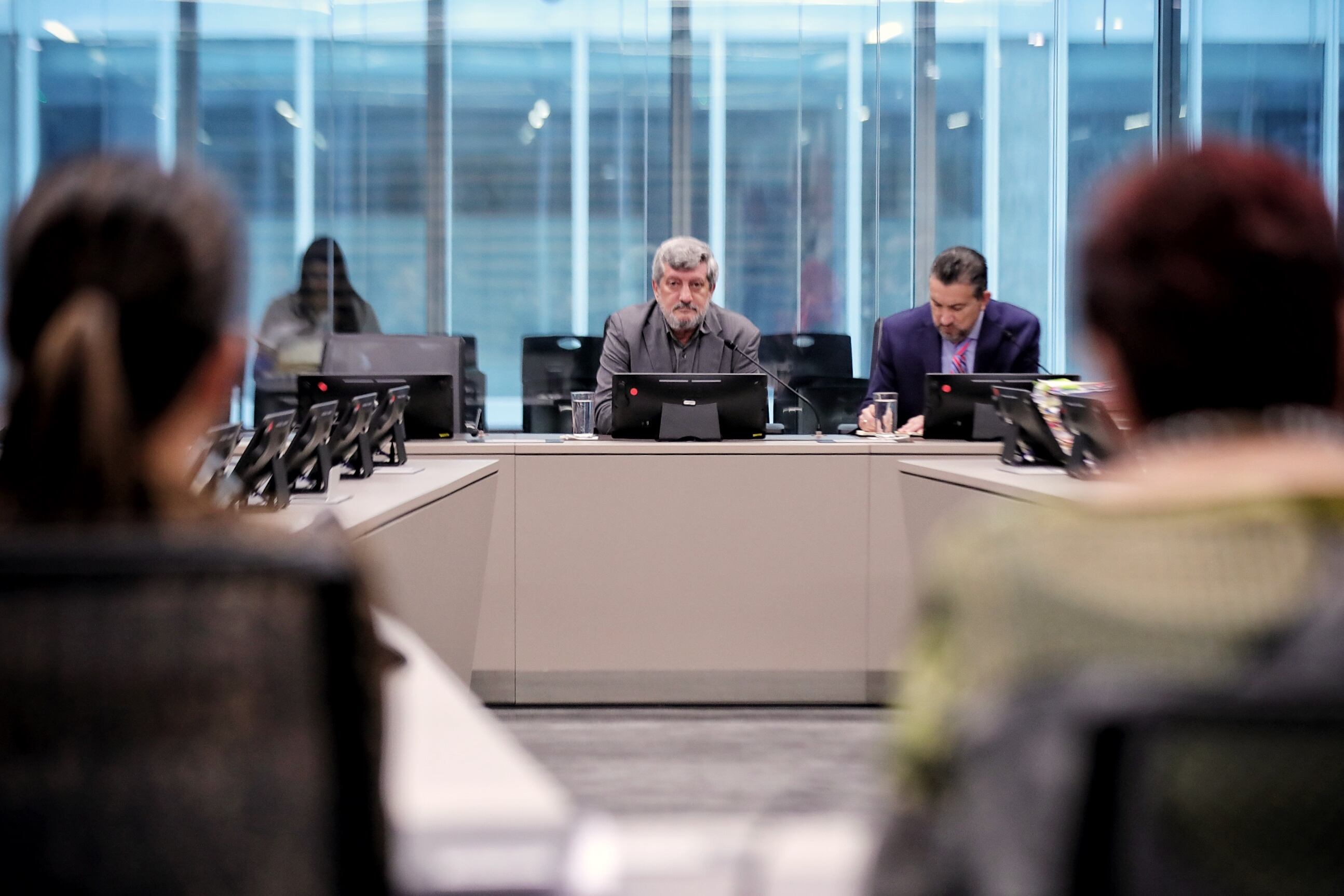 16/10/2023 / Comparecencia del exdiputado de Liberación Nacional (PLN), Carlos Pérez Vargas, quien trabajó como “operador político” del grupo Costa Rica Próspera, el cual impulsó posteriormente la candidatura de Rodrigo Chaves con el Partido Progreso Social Democrático (PPSD). / Foto John Durán