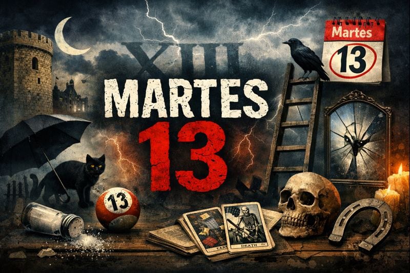 El martes 13 es una fecha asociada a la mala suerte en varias culturas.