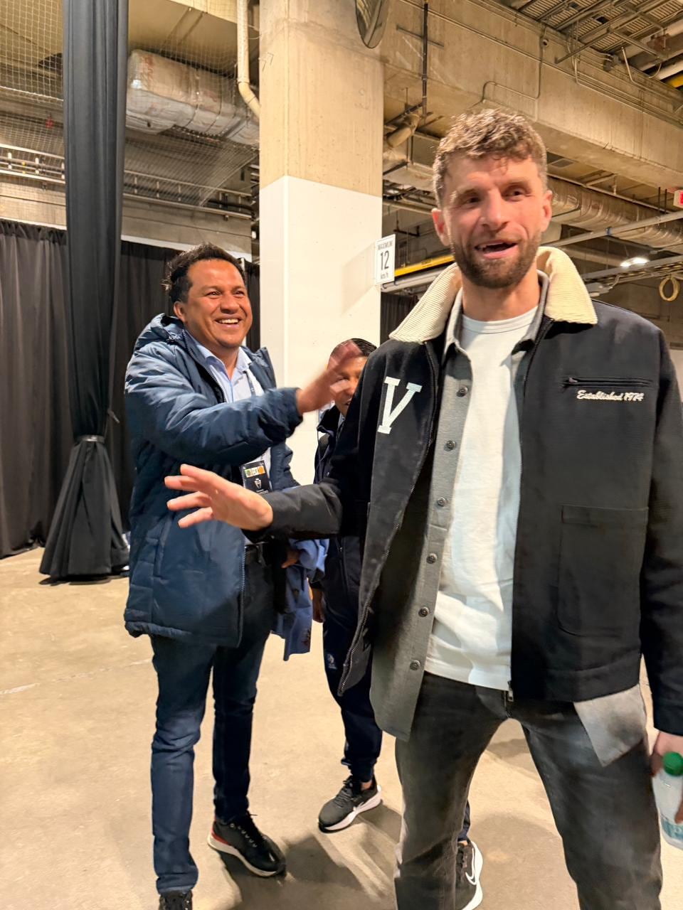 Amarini Villatoro compartió un rato muy agradable con Thomas Müller