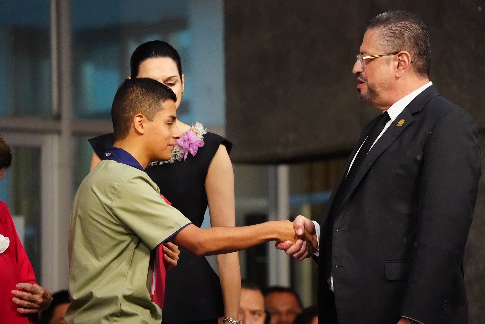Bryan José Garita Sánchez, del Colegio Seráfico San Francisco de Cartago, dio el discurso estudiantil en los actos patrios del 14 de setiembre en Cartago