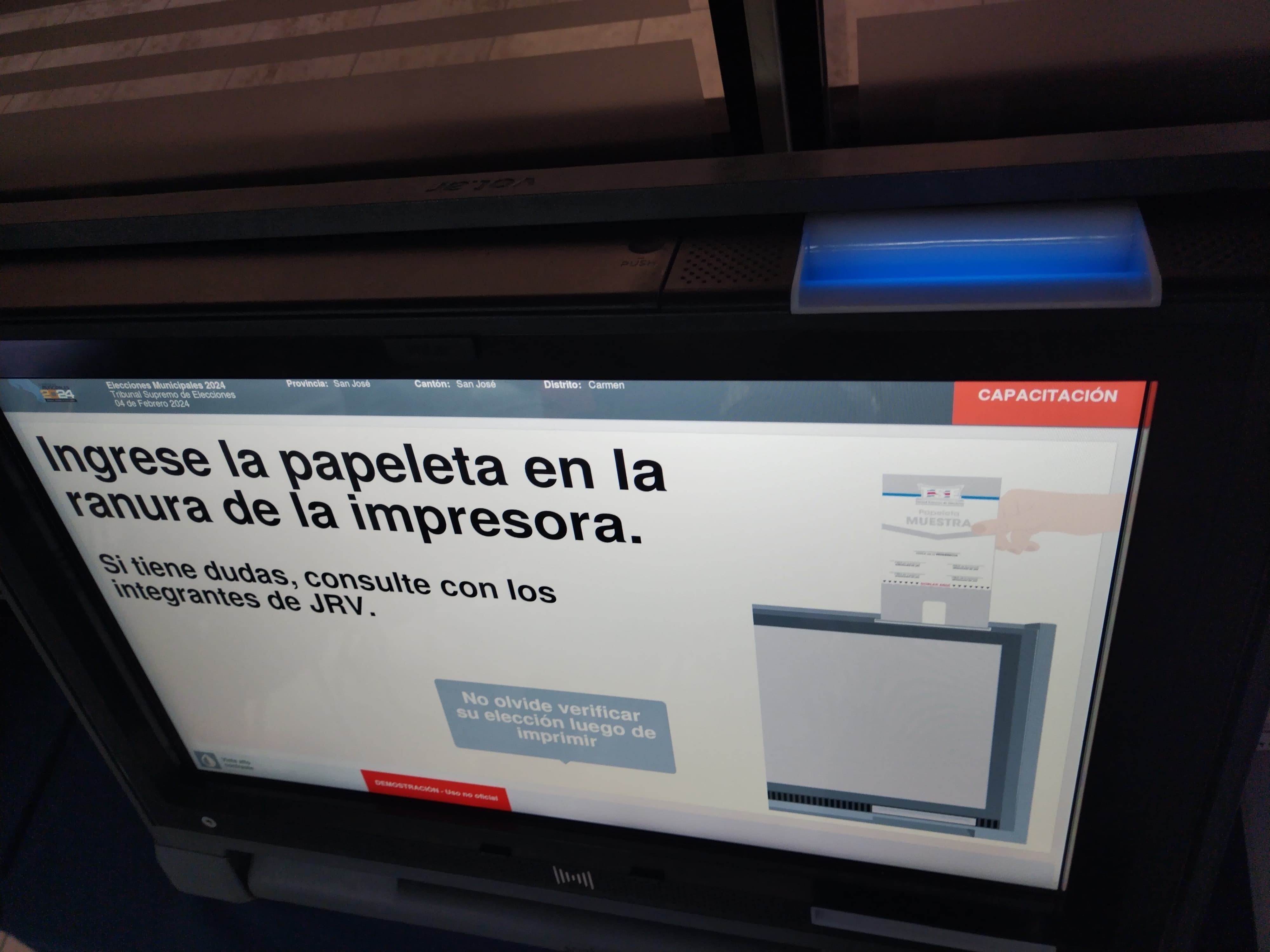 Durante las elecciones municipales 2024 van a tener la oportunidad de votar electrónicamente 320.207 costarricenses.
