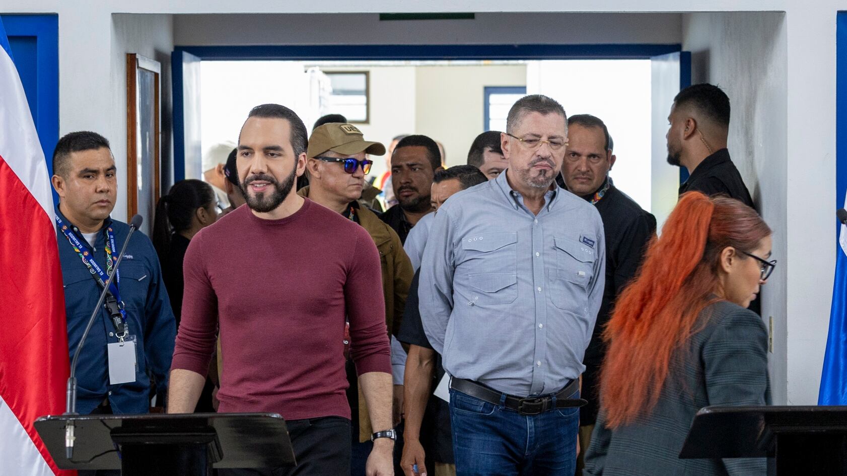 12/11/2024, Alajuela, Cárcel La Reforma, visita de el presidente Rodrigo Chaves junto con el presidente de El Salvador Nayib Bukele.