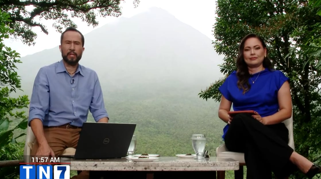 Telenoticias se presentó este 5 de junio desde las faldas del volcán Arenal en San Carlos.