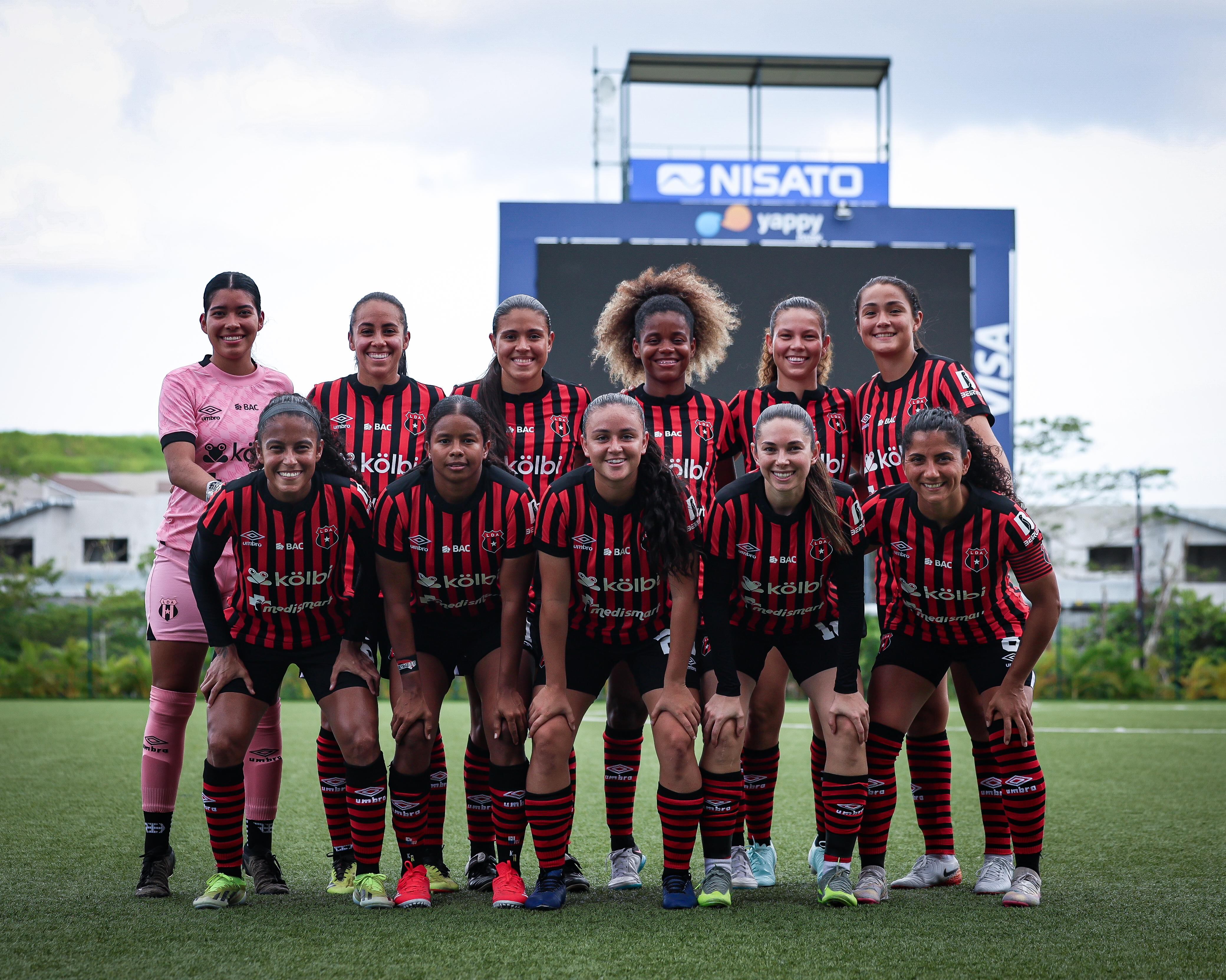 Este fue el equipo titular de Liga Deportiva Alajuelense en la jornada inaugural de la Copa Interclubes Femenina de Uncaf.