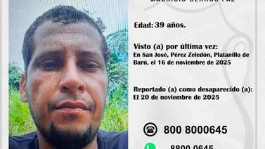 Buscan a hombre que lleva 13 días desaparecido en Pérez Zeledón