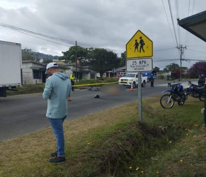 El hombre murió de forma inmediata tras el choque. Foto cortesía