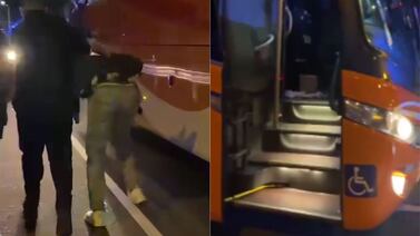 Encierran a supuesto asaltante que atentó contra chofer de bus