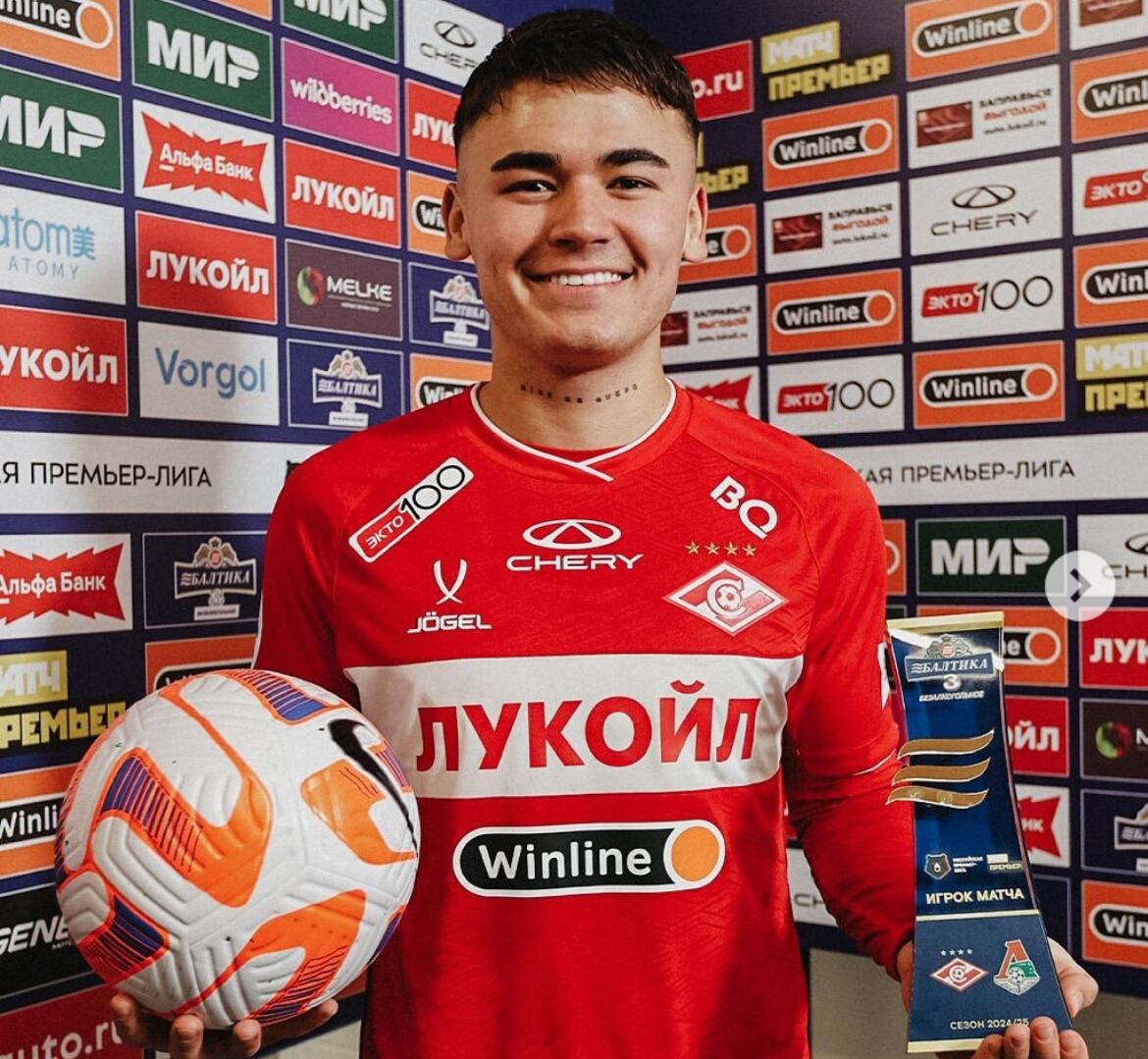 Manfred Ugalde fue la referencia ofensiva del Spartak de Moscú ante el Lokomotiv.