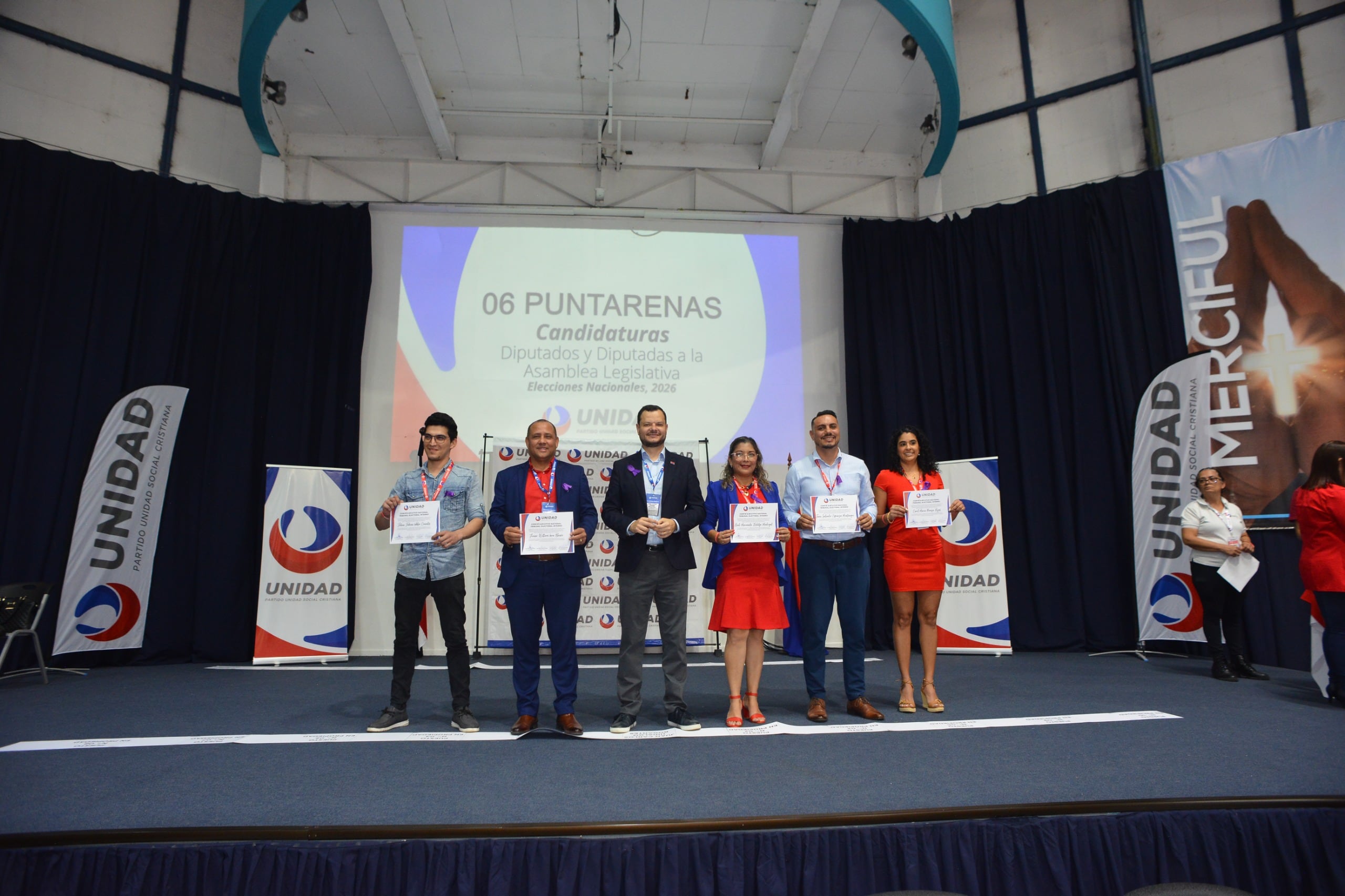 El Partido Unidad Social Cristiana (PUSC) realizó su Asamblea Nacional para ratificar los candidatos a diputados para las próximas elecciones presidenciales en febrero del 2026.