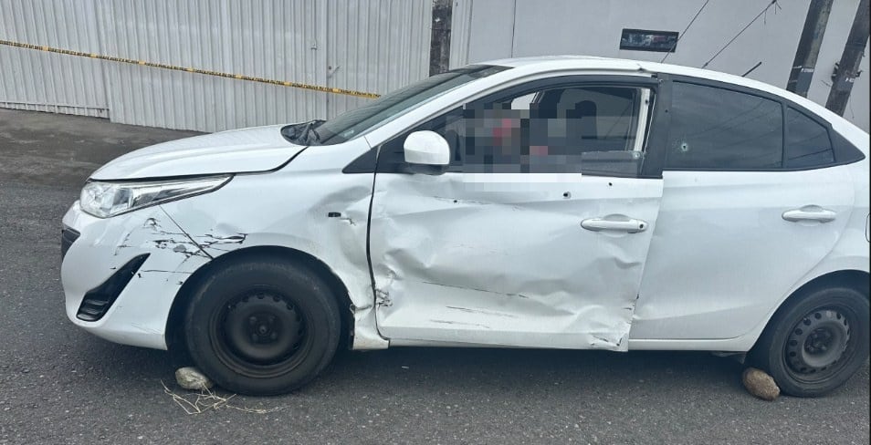 Un hombre de apellido Ramírez, de 20 años viajaba en el asiento del acompañante de un carro cuando le dispararon, el conductor del carro de apellido Córdoba resultó herido durante el ataque en Agua Caliente de Cartago. Foto: ANI