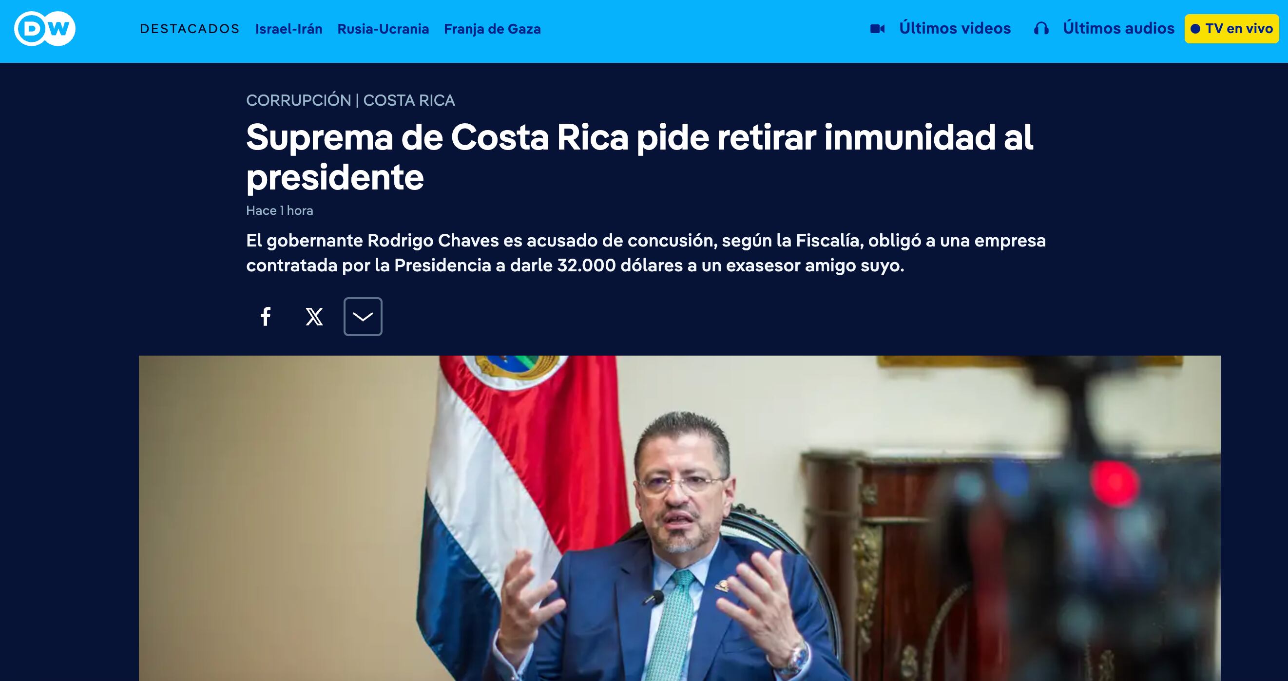 DW, una de las agencias de comunicación más grandes del mundo, no se uedó fuera de la noticia.