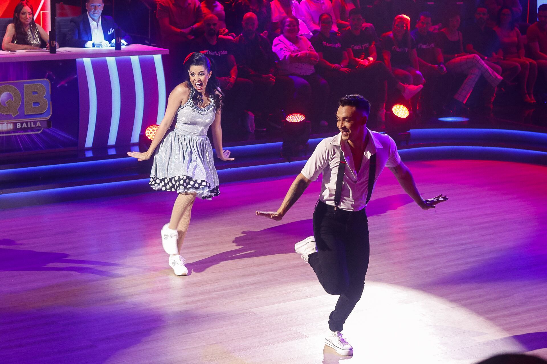 22/09/2024. Mira quién baila, Televisora de Costa Rica. Estudio Marco Picado. Sabana, San José. Fotografía: Lilly Arce. En la fotografía: Vanessa - Byron