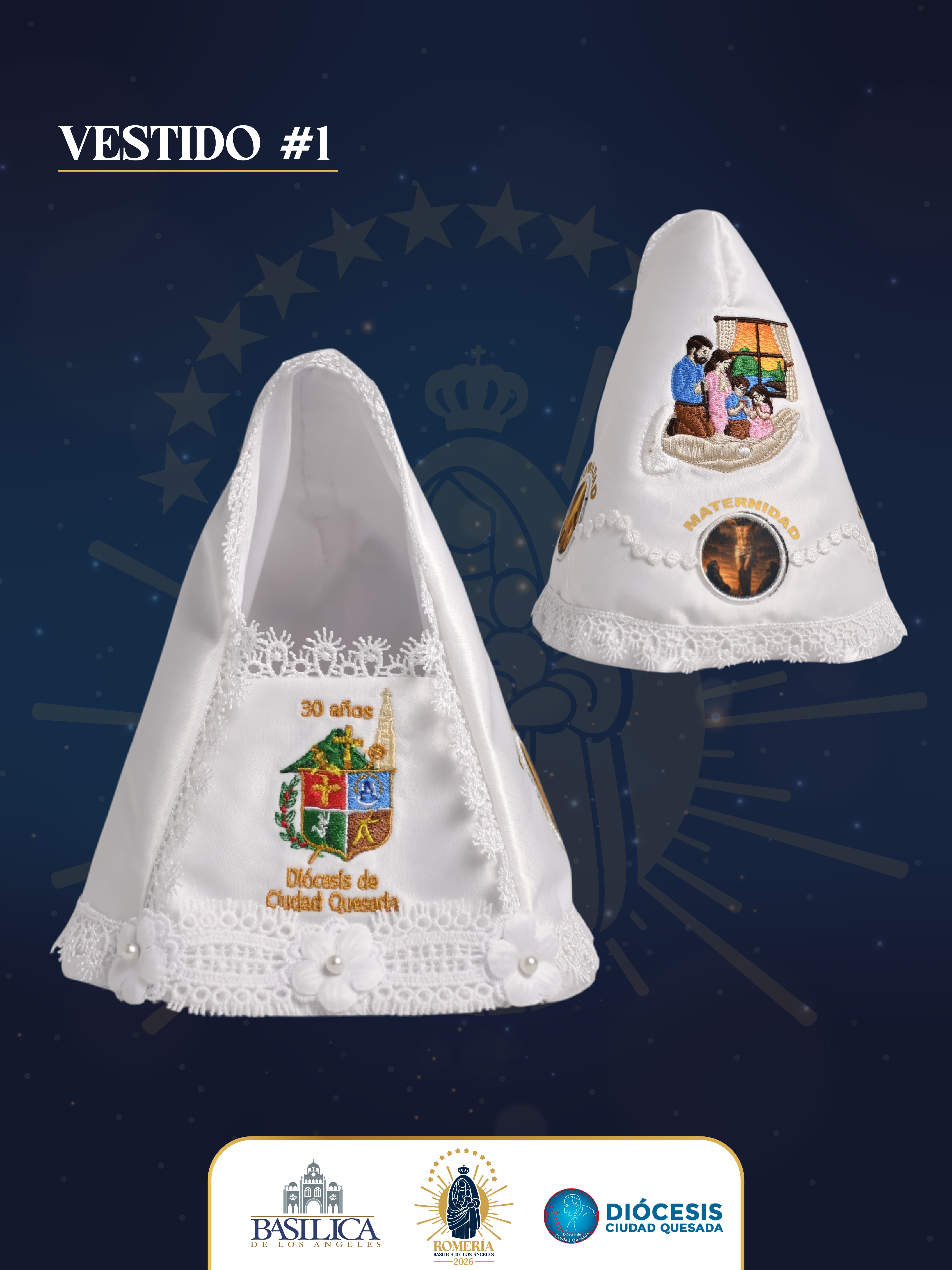 Patricia Cascante Montero, una costurera de San Carlos que convirtió el nacimiento de sus nietos, la fe de su familia y el orgullo por su tierra en dos vestidos finalistas para la tradicional vestición de la Virgen de los Ángeles