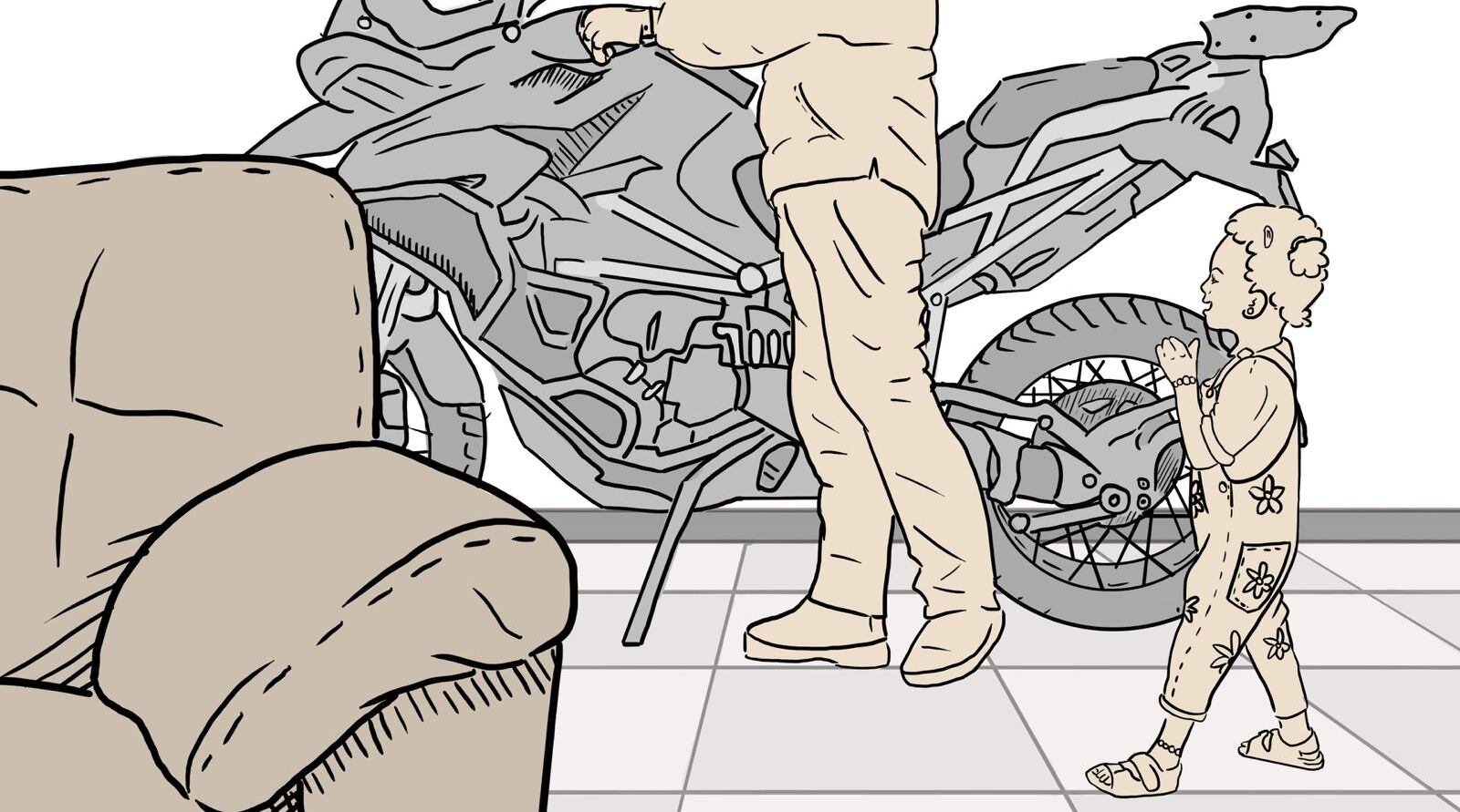 Cada vez son más los niños que se queman por andar en moto