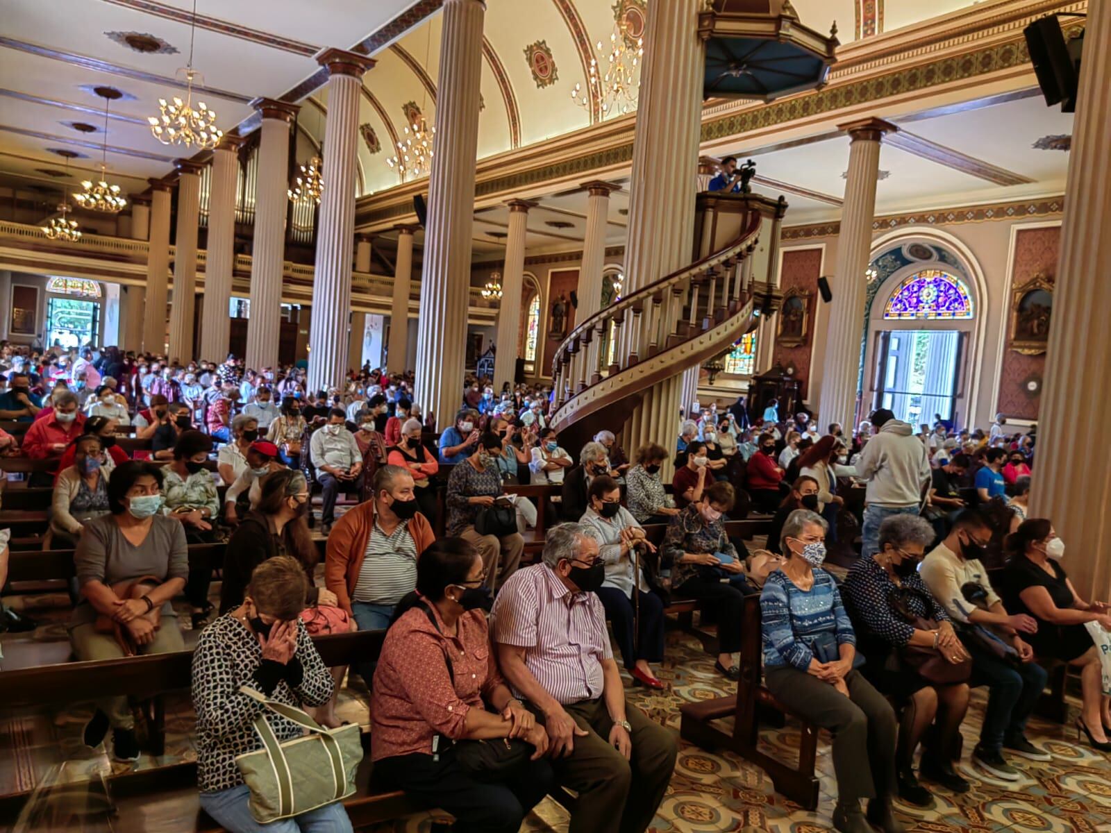 El primero de marzo del 2022 la iglesia católica celebró el Miércoles de Ceniza, la catedral de San José se llenó en misa de 11 a.m.