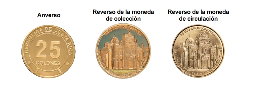 Moneda coleccionable y de circulación de Cartago