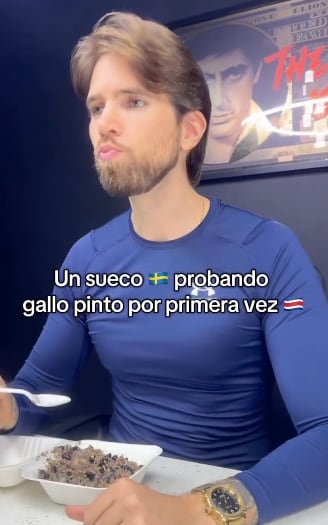 Tobias admitió que ha pasado comiendo gallo pinto.