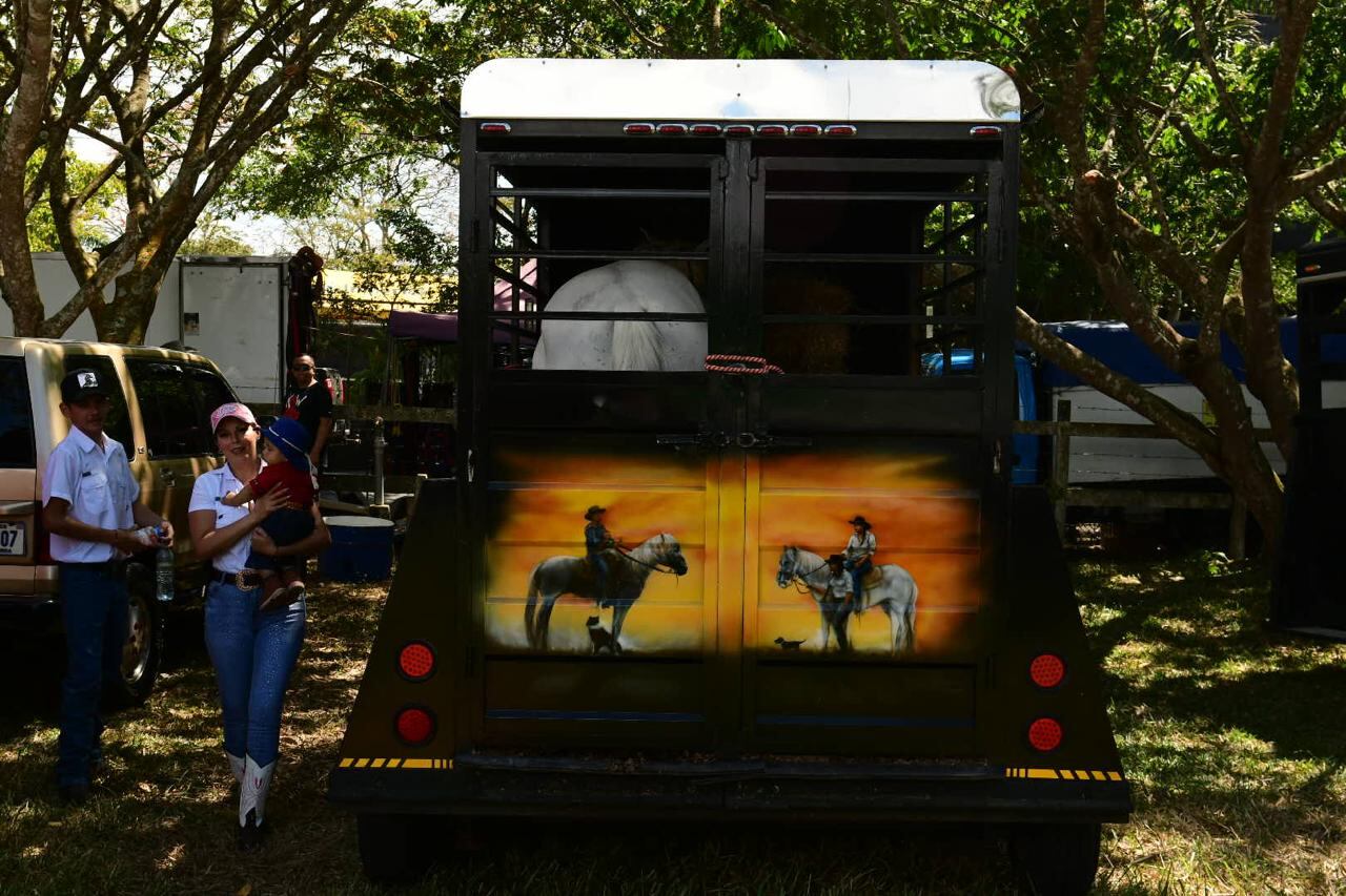 या शनिवारपासून, डझनभर घोडेस्वार आणि त्यांचे प्राणी पामरेसमध्ये आले आहेत. छायाचित्रण: जॉर्ज नवारो.