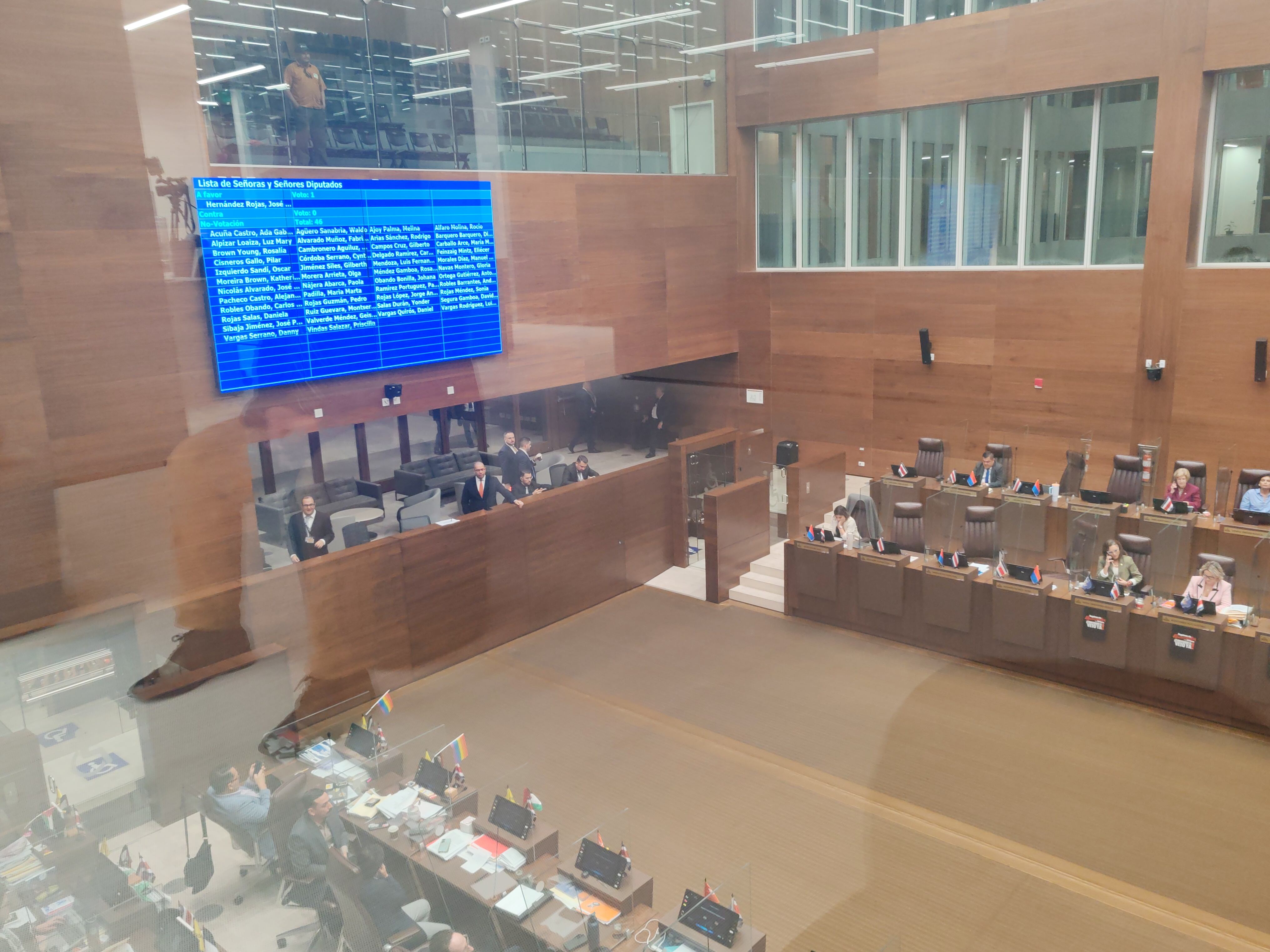 Votación de renuncia de Brunner en plenario