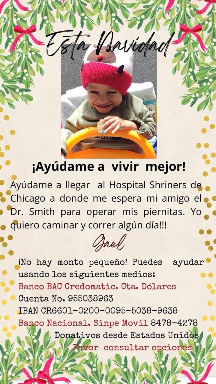Gael Ramírez Tuly es un hermoso niño de 5 años quien nació con una rara enfermedad y por eso sus huesos no resisten mucho y se quiebran muy seguido
