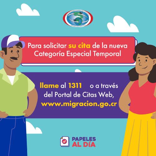 La Dirección General de Migración y Extranjería recuerda que los extranjeros de Nicaragua, Cuba y Venezuela pueden solicitar la Categoría Especial Temporal