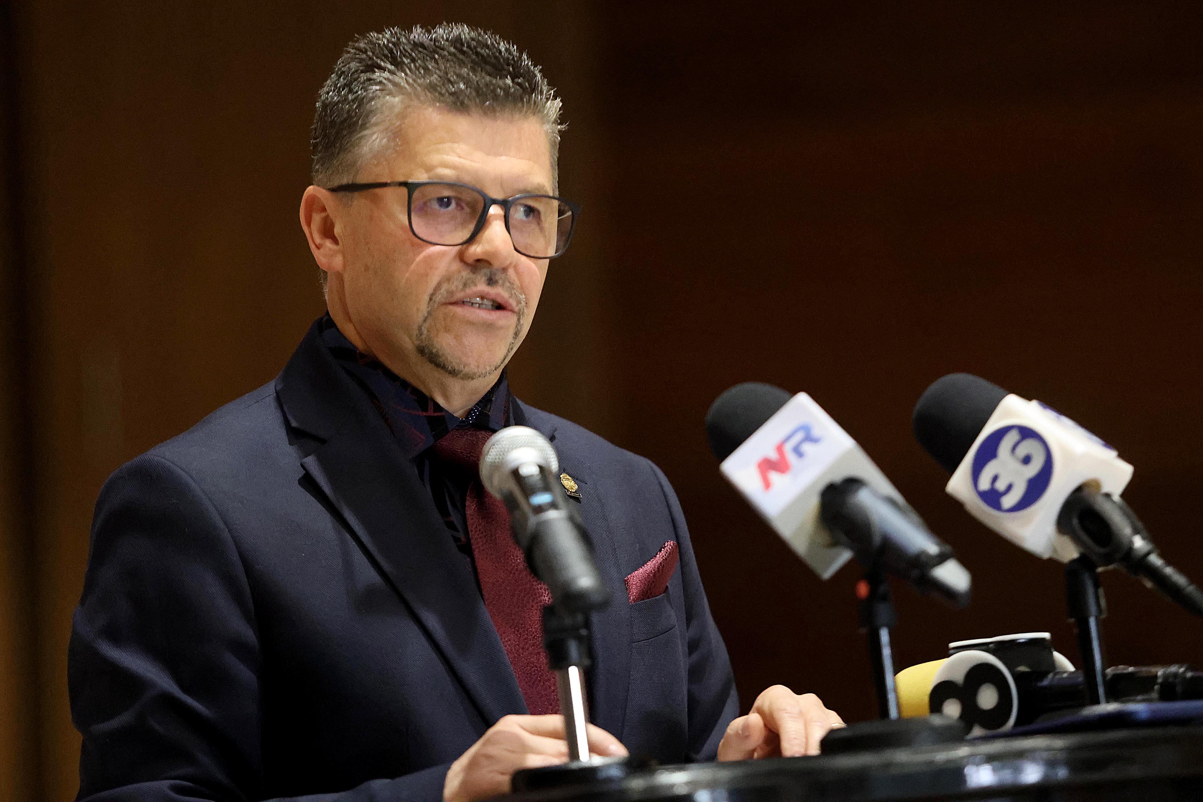 29/04/2024    Asamblea Legislativa. El diputado liberacionista Gilbert Jiménez indicó en conferencia de prensa que retira su candidatura a la presidencia de la Asamblea Legislativa para apoyar a su compañero Rodrigo Arias. Foto: Rafael Pacheco Granados