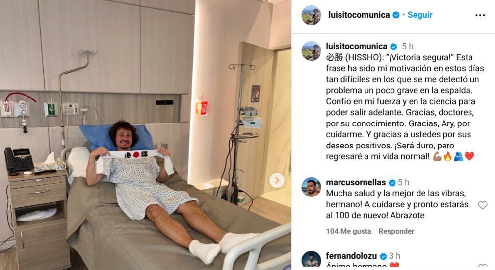 El famosísimo vloguero de viajes, Luisito Comunica, enfrenta un grave problema de salud, del cual habló públicamente este martes desde la camilla de un hospital.
